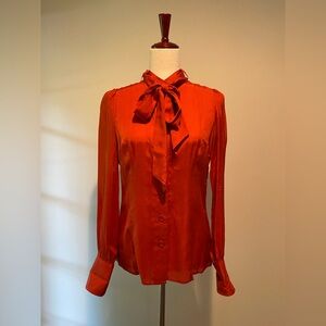Banana Republic- Burnt Orange Blouse Women’s Size Small